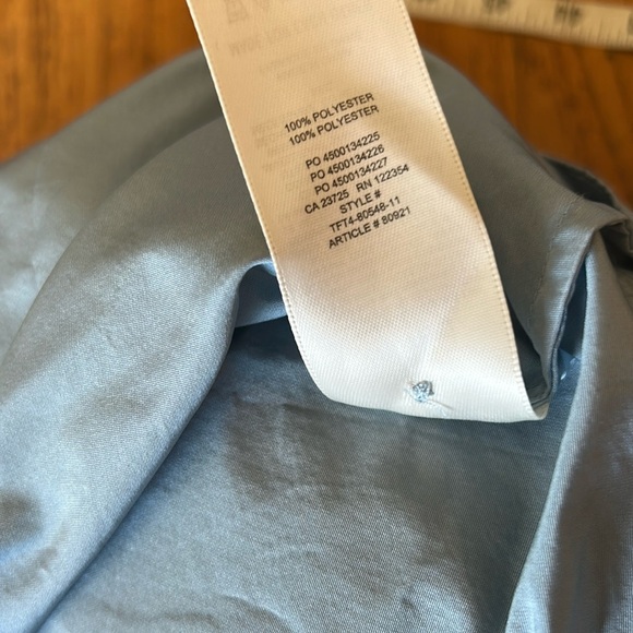 WILFRED LIGHT BLUE PUFF SLEEVE MINI DRESS Size 2XS - Picture 14 of 15